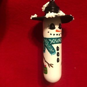 Snowman ornament hand painted firm price